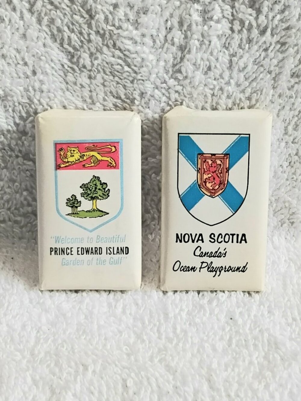 Vintage Sealed Pair of East Coast P.E.I. & Nova Scotia Complimentary Soaps!!